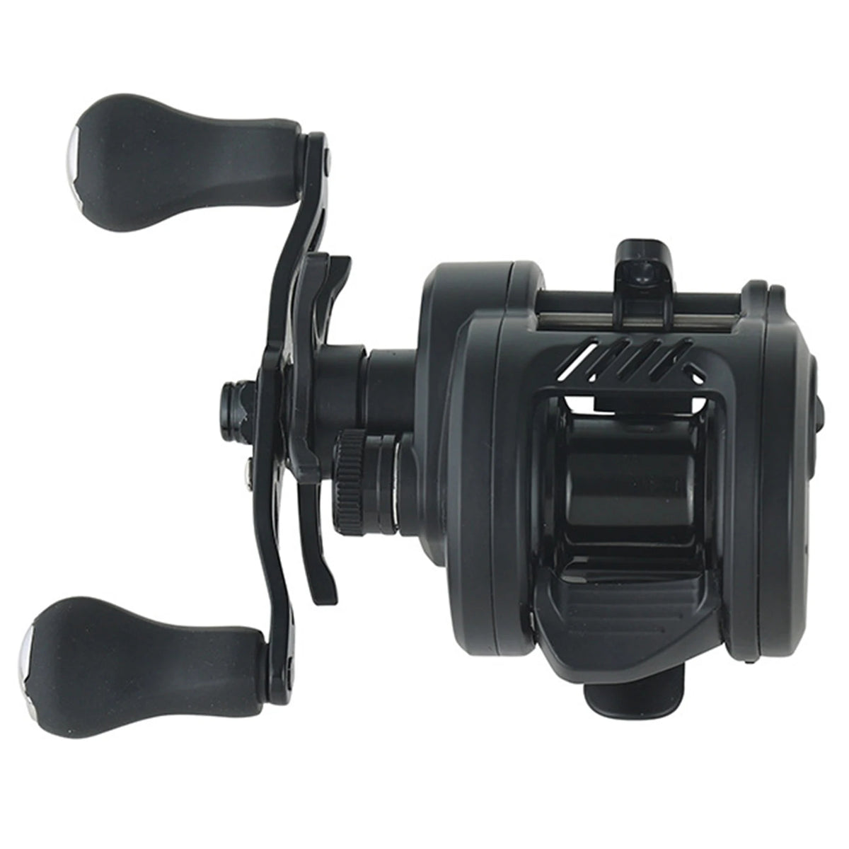 Dark God DC Baitcasting Reel Self-Charging Anti-Backlash Fishing Reel 7.2:1 Gear Ratio 5+1 Bearings 5KG Drag Universal Use Vue Right Hand