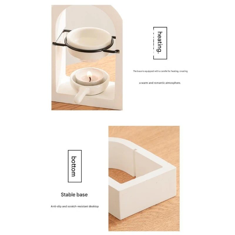 Ceramic Essential Oil & Wax Melt Burner | Tealight Diffuser Wax Melt Burner Vue
