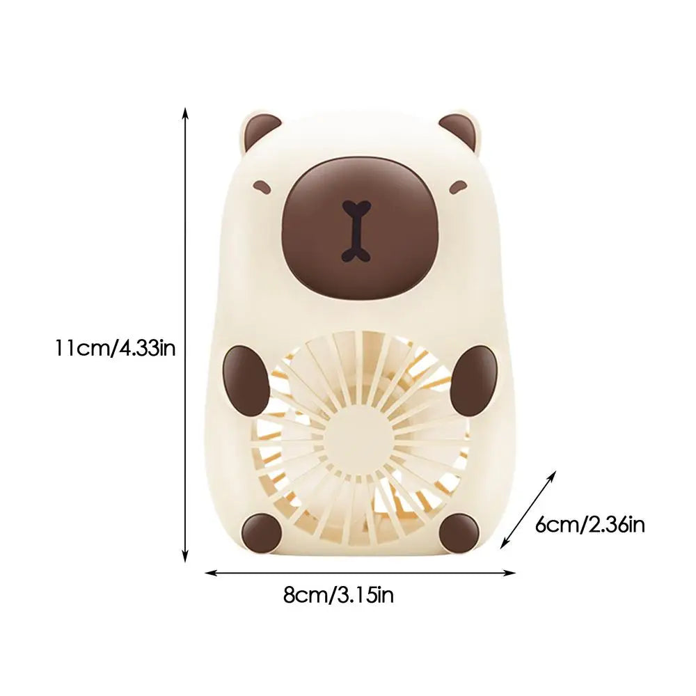 3-Speed USB Rechargeable Lanyard Fan, Portable Handheld Personal Cooling Fan for Home Office Outdoor, Lightweight & Quiet Vue A