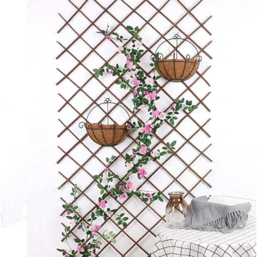 Expandable Plant Climbing Lattices Trellis Fence Screen Willow Fencing for Climbing Plants Support Vue
