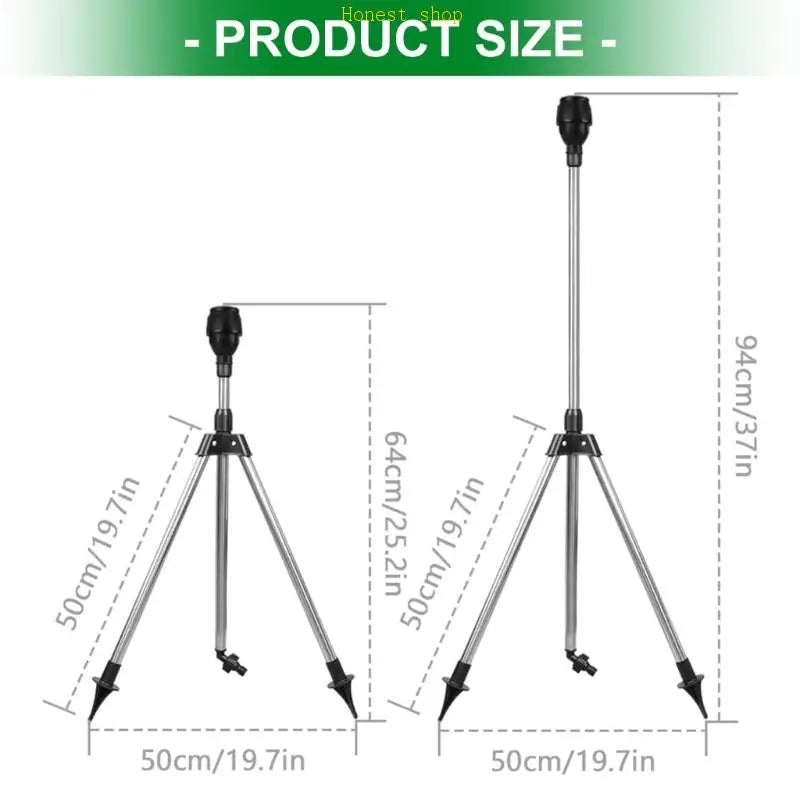 360° Rotating Garden Sprinkler Adjustable Tripod – 2 Pack Rotating Garden Sprinkler Vue