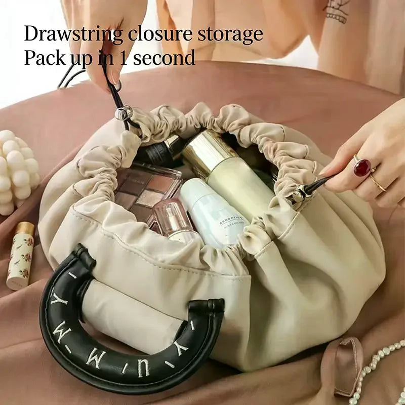 Portable Makeup Bag Daily Use Fashion Women Large Capacity Travel