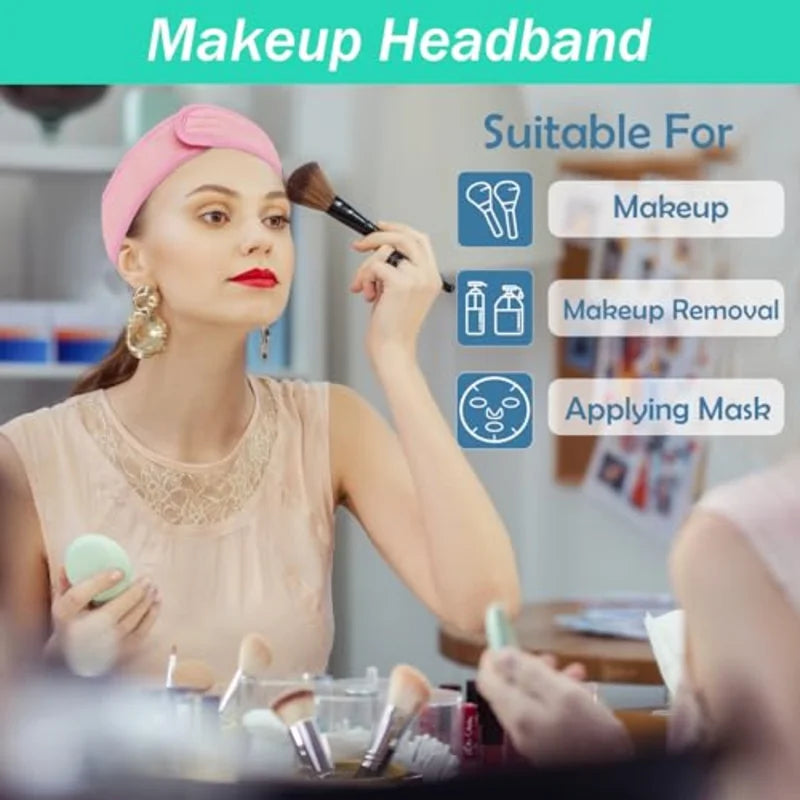 Adjustable Non-Slip Headband – Yoga, Spa, Makeup & Shower Hair & Beauty Headband Vue