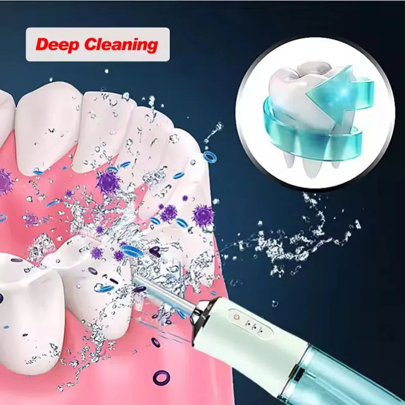 Hugebreen Electric Water Flosser Oral Irrigator – 4 Tips Electric Water Flosser Vue