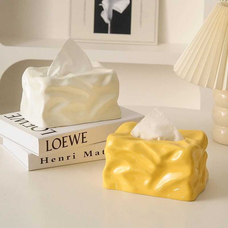 Luxury Ceramic Tissue Box Elegant Creative Napkin Holder For Living Room Table Home For Couples And Women Perfect Birthday Gift Vue