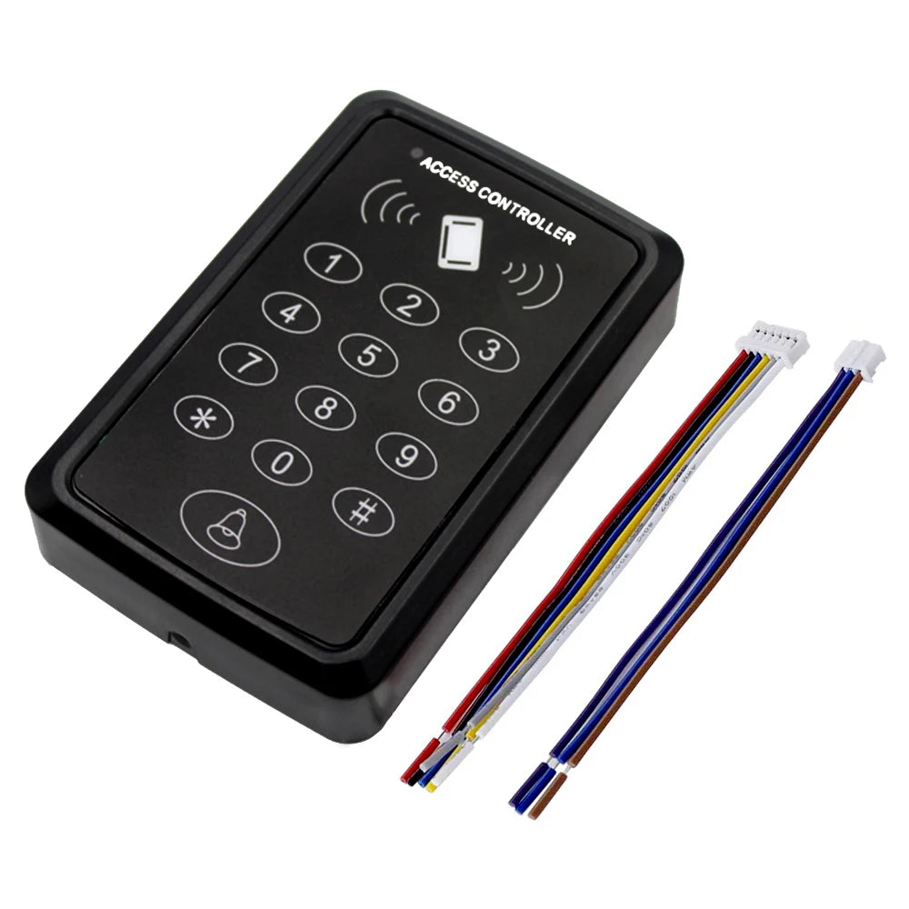 125Khz RFID Access Control Keypad Reader Device 500 users Security RFID Proximity Entry Door Lock Access Controler Keyboard Vue