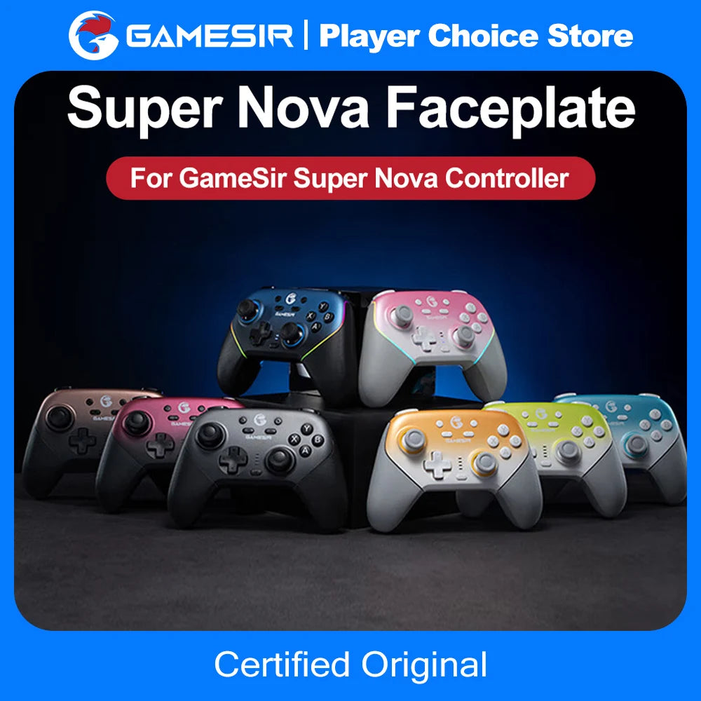 GameSir Super Nova Magnetic Faceplate Personalize Gamepads Multicolor Shell Cover Wireless Controle Front Case Top Cover Vue