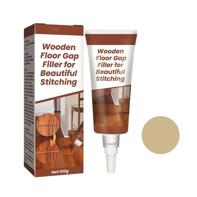 100g Wooden Furniture Touch Up Kit Furniture Floor Tile Scratch Filler Remover Glue Cream Polymer Resin DIY Repair Tools Vue Oak color 100g