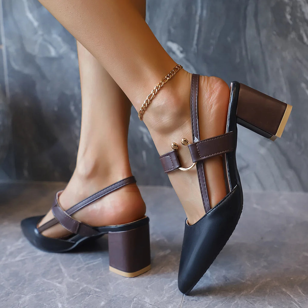 Women's Pointed-Toe Ankle Strap High Heel Sandals – Summer High Heel Sandals Vue