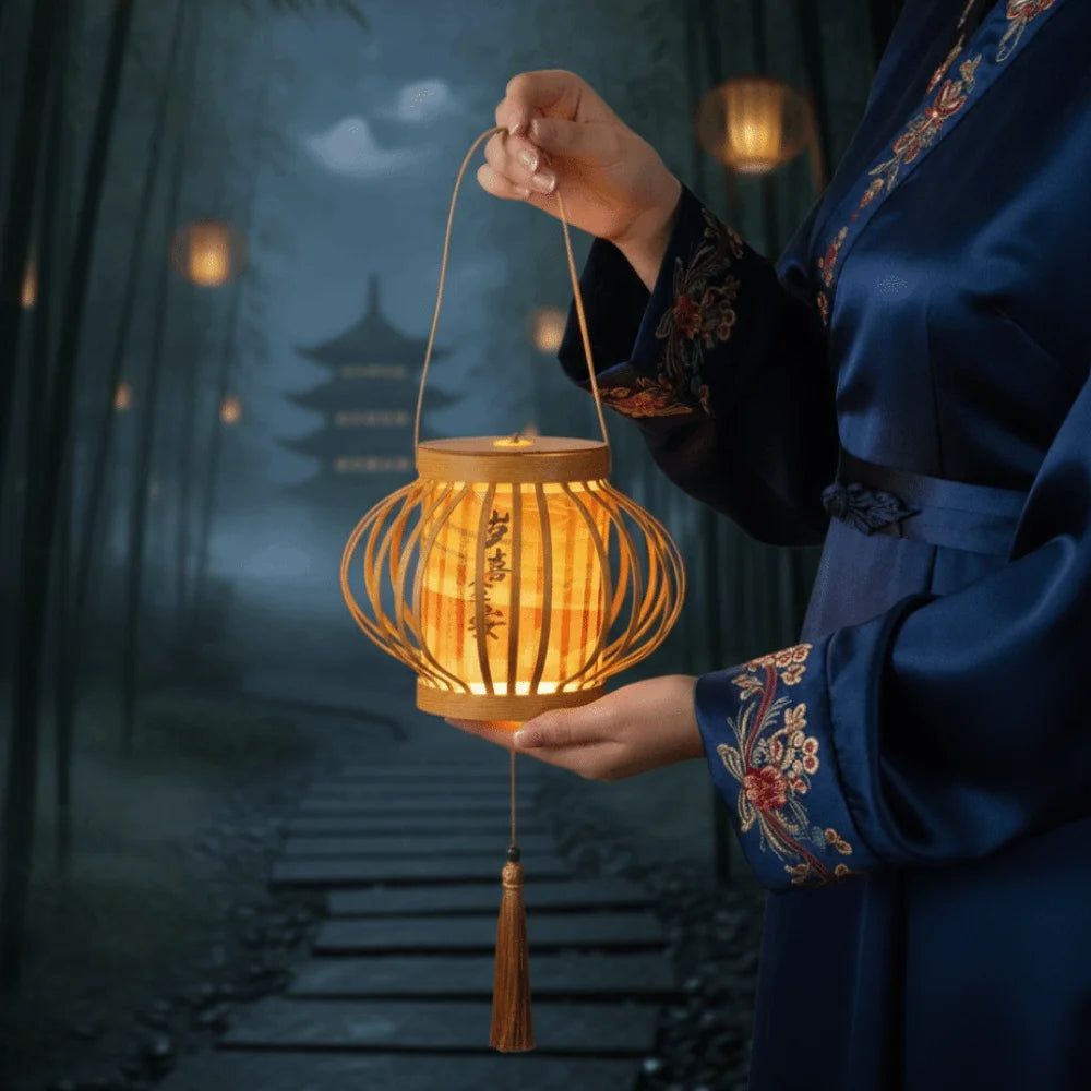 Portable DIY Festival Lantern Intricate Weaving Bright LED Luminous Vine Light Cell Battery Operated Easy Assembly Vue