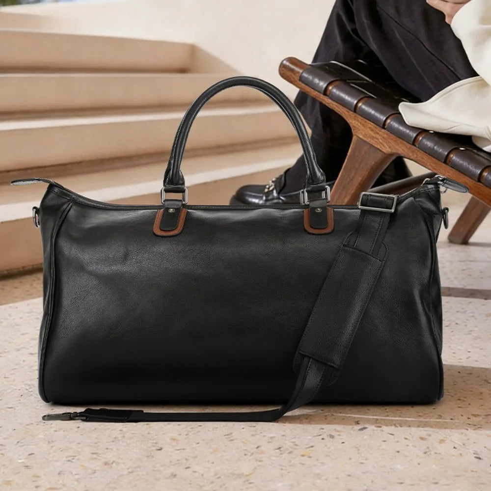 Handbag Men's Large Capacity Luggage Men's High-end Business Oblique Span Short-distance Business Travel Bag Vue