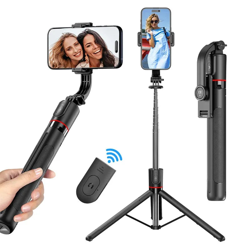 F15 Selfie Stick Tripod – Bluetooth Remote & LED Fill Light Selfie Stick Tripod Vue