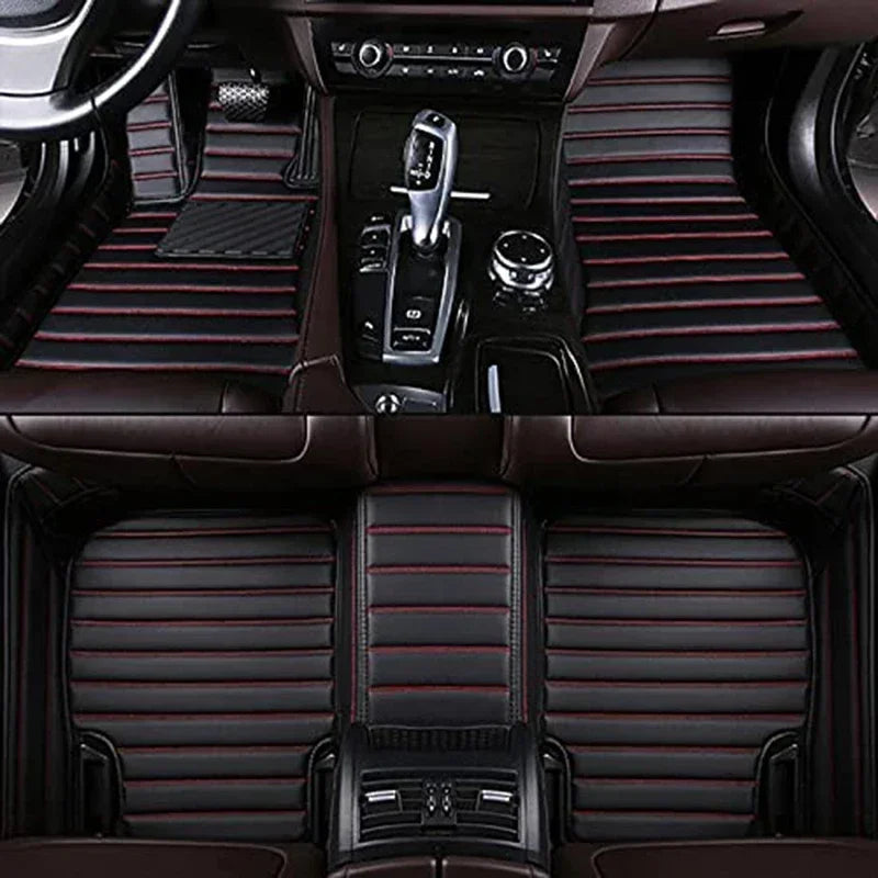 For Chirey Chery Omoda 5 C5 Fownix FX 2022 2023 2024 Auto Waterproof Custom Car Floor Mats Carpets Foot Coche Accessorie Vue contact us B-black red