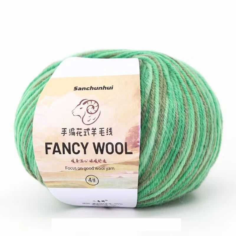 50g/roll Merino Wool Yarn Baby Soft Non-itchy Breathable Lightweight Yarn for Knitting Crochet, Baby Blanket Scarf Hat Sweater Vue 1PCS-MX-A5