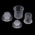 2Pcs PC Translucent Advertising Nail Glass Nail Bracket Invisible Plastic Screw Frosted Screw For Glass Nail Advertising Vue 30x30mm