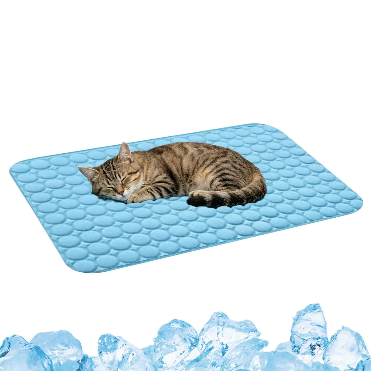 Multiple Sizes Dog Cooling Mat Breathable Sleeping Rug Extra Large Foldable Washable Soft Cat Cooling Pad Portable S/M/L/XL/XXL Vue