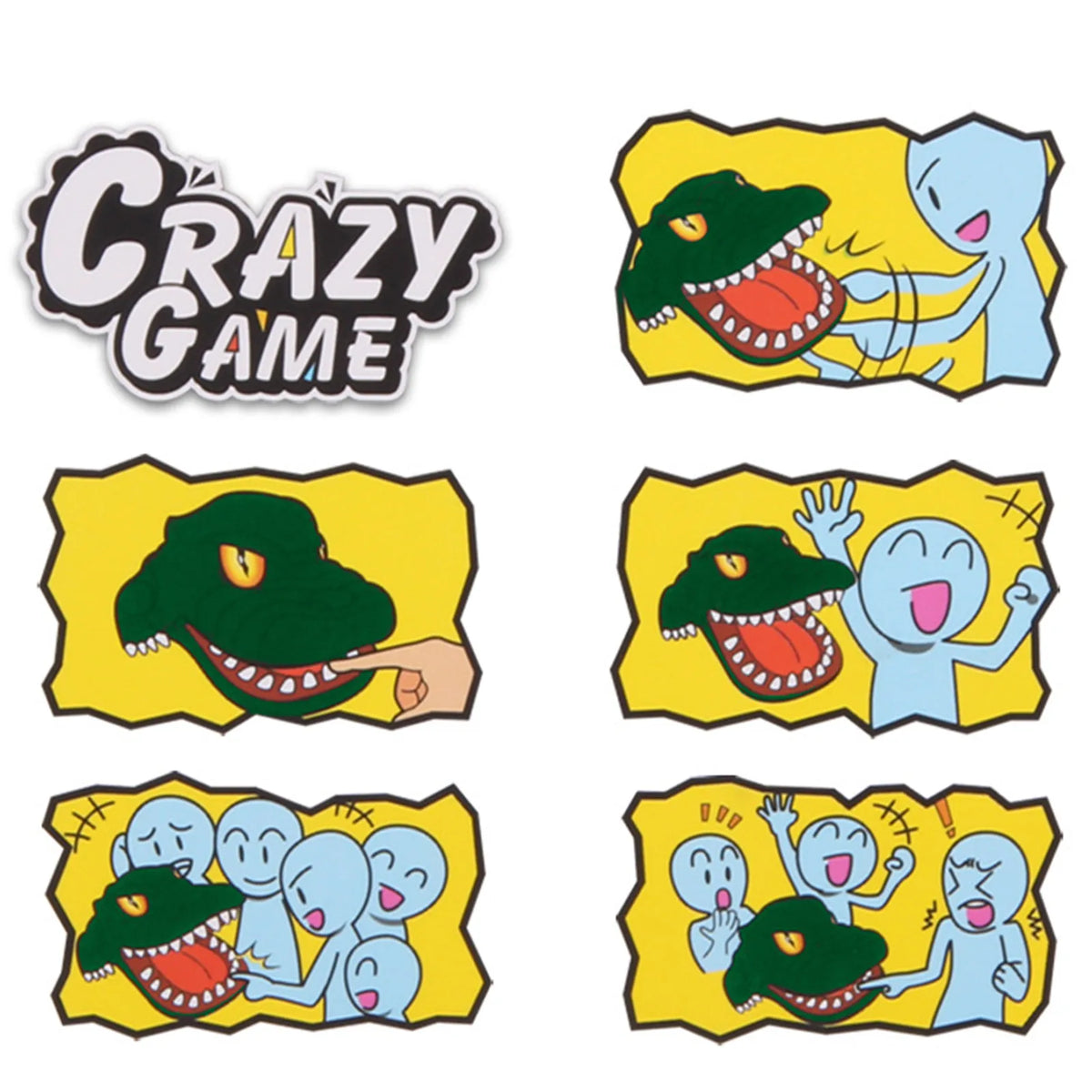 Crocodile Teeth Toys Biting Finger Dentist Games Creative Alligator Family Party Toy Non‑Toxic for Family Games Vue