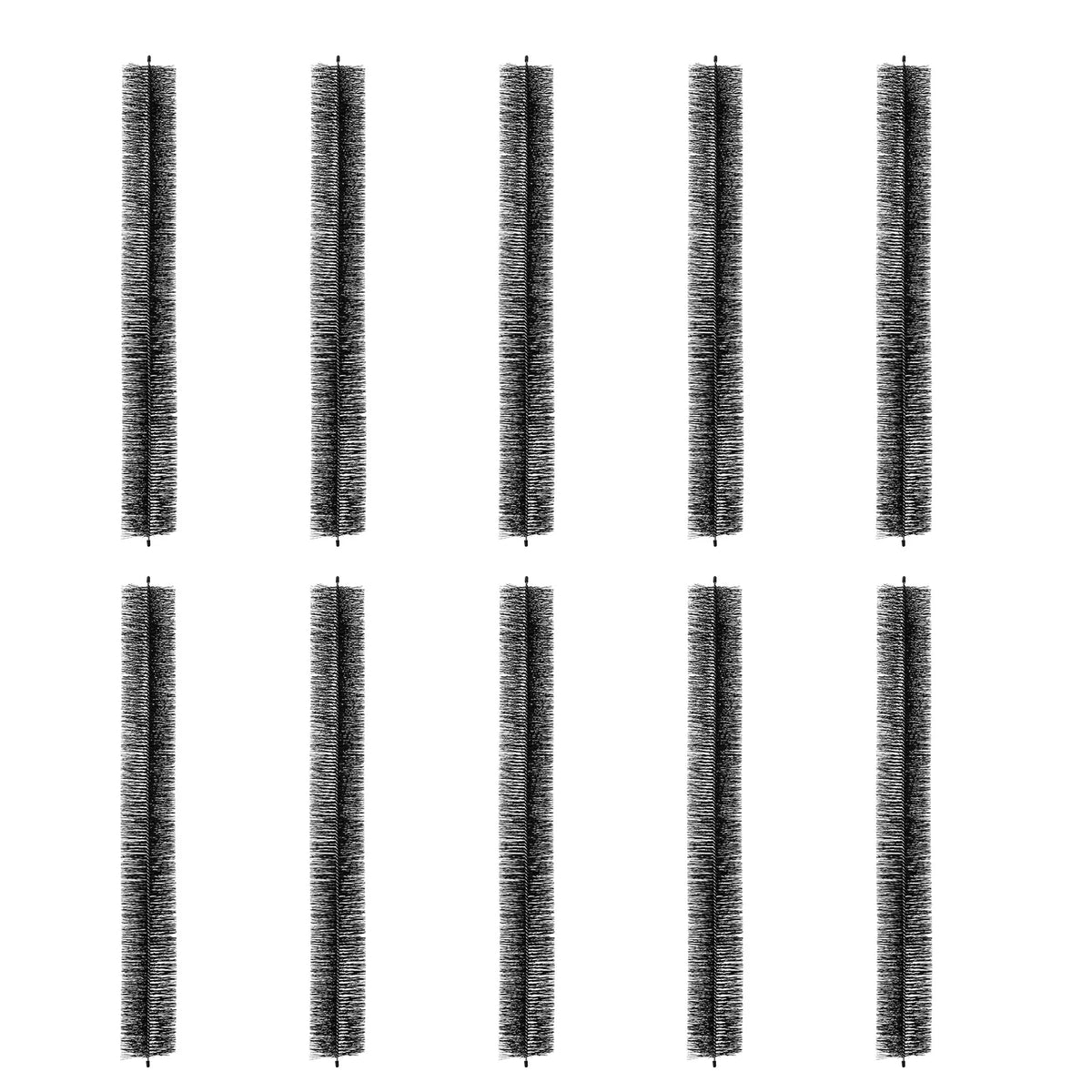 Gutter Brush Leaf Guard 30 Ft, 10-Pack – 4.33" Diameter Gutter Brush Guard Vue
