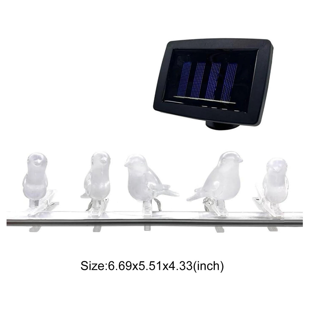 Solar Bird Clip-On String Lights – Waterproof LED Outdoor Décor Solar String Lights Vue