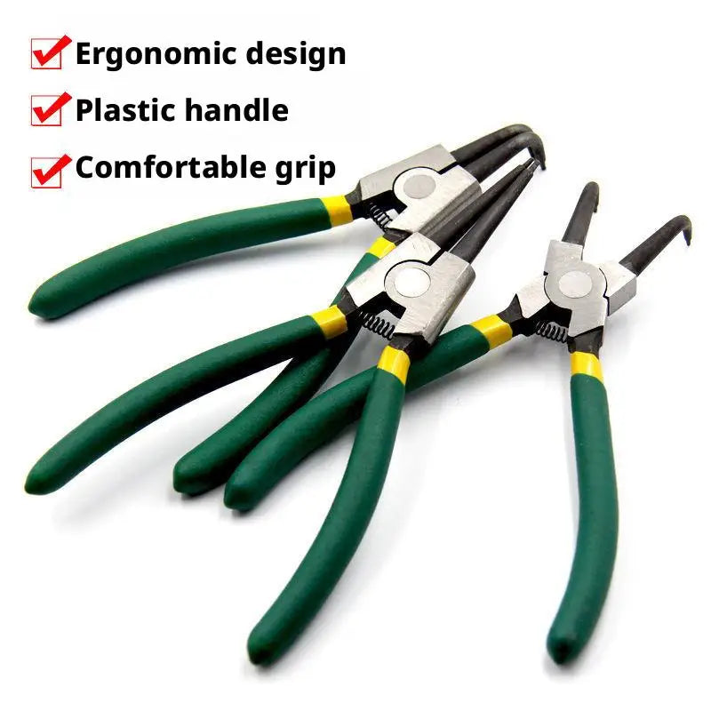 Snap Ring Pliers Set Internal External Circlip Remover Installer Tool Heavy Duty Retaining Ring Puller Hand Tools Vue