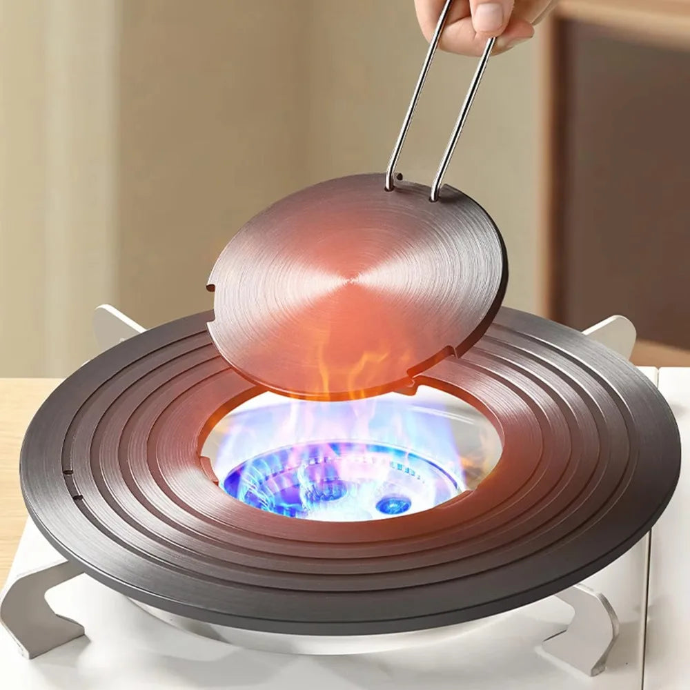 Durable Aluminum Alloy Heat Insulation Board Removable Thickened Heat Diffuser Plate Non-slip Heat Conduction Plate Cooktop Vue