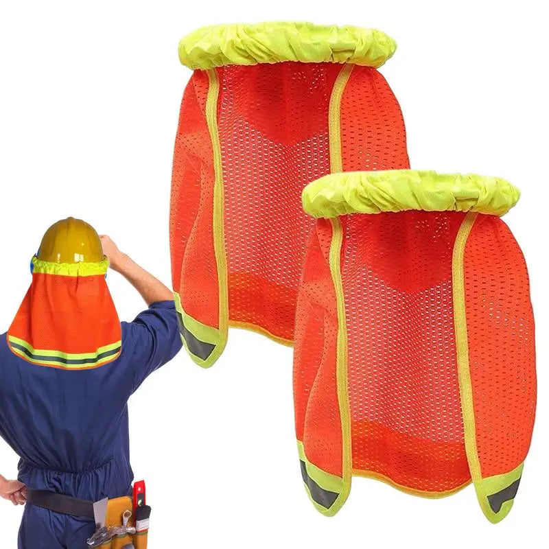 Hard Hat Sun Shade Neck Shield Reflective Strip – 2-Pack Hard Hat Sun Shade Vue