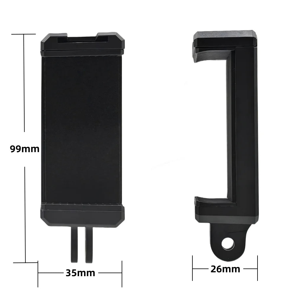 Phone Holder Clip Cold Shoe Mount Bracket Adapter for GoPro Smartphone Iphone Tripod 1/4 Inch Action Camera Accessories Vue