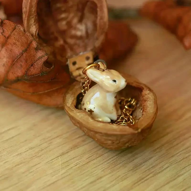 Simple Style Cute Small Animal Series Pendant Fox Stainless Steel Accessories Vue