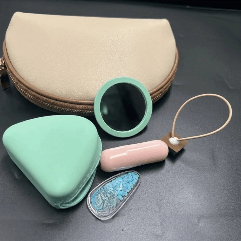Fashion Candy Color Silicone Coin Holder Triangle Shape Portable Mini Coin Purse Zipper Closure Protective Earphone Bag Girls Vue