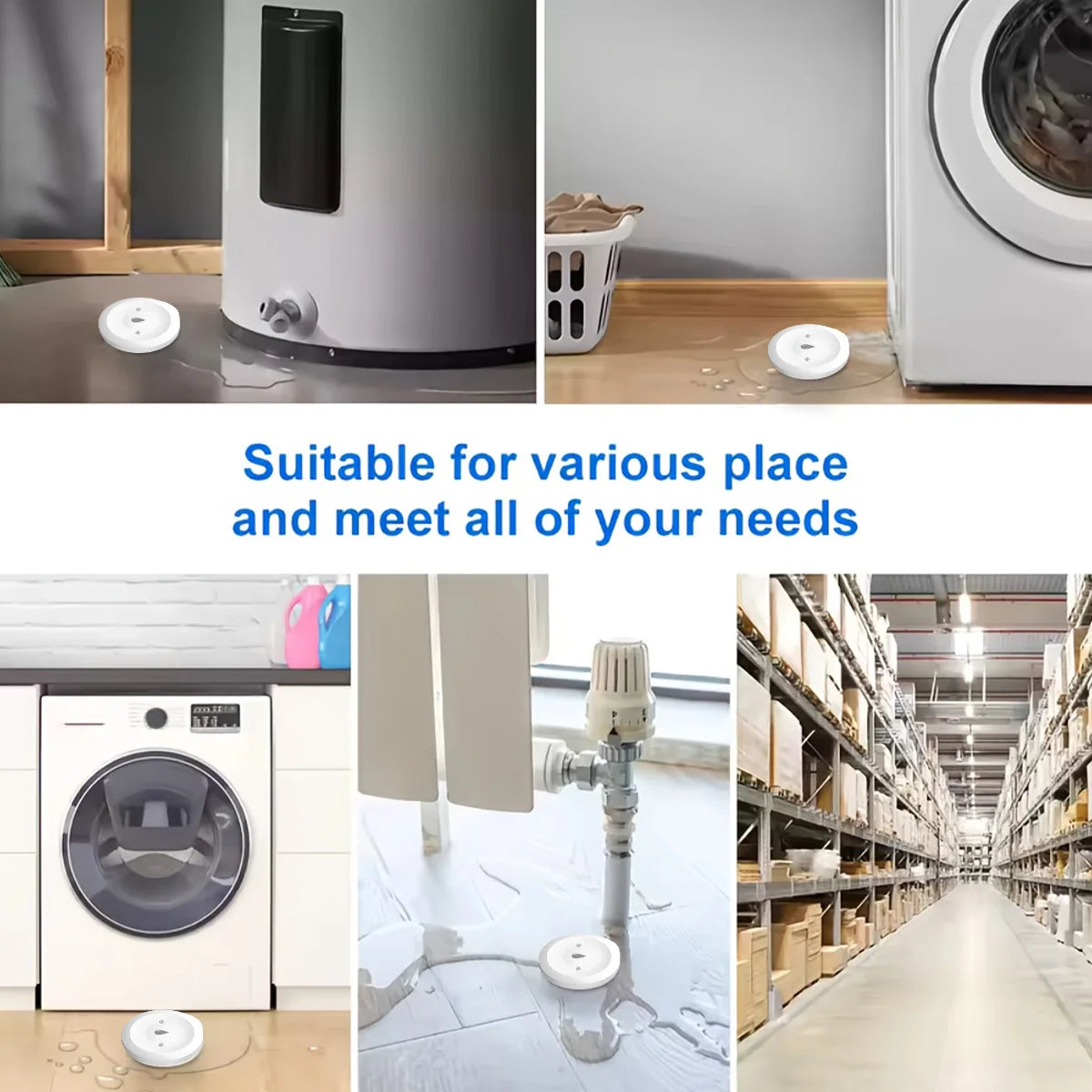 ZigBee 3.0 Smart Water Sensor For Tuya APP Flood Water Leakage Detector Alarm Smart Life Security Protection Need Zigbee Gateway Vue