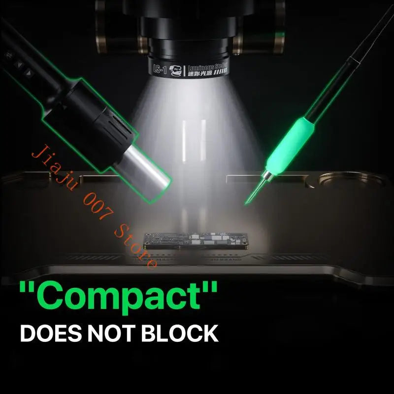 FISOKEE Microscope Ring Light 610LM 7500K LED Aluminum Microscope Ring Light Vue