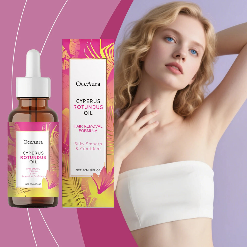 OceAura Depilatory Care Essential Oil: Gentle Skin Care, Cleansing, Depilating, Moisturizing, Daily Care Essential Oil Vue