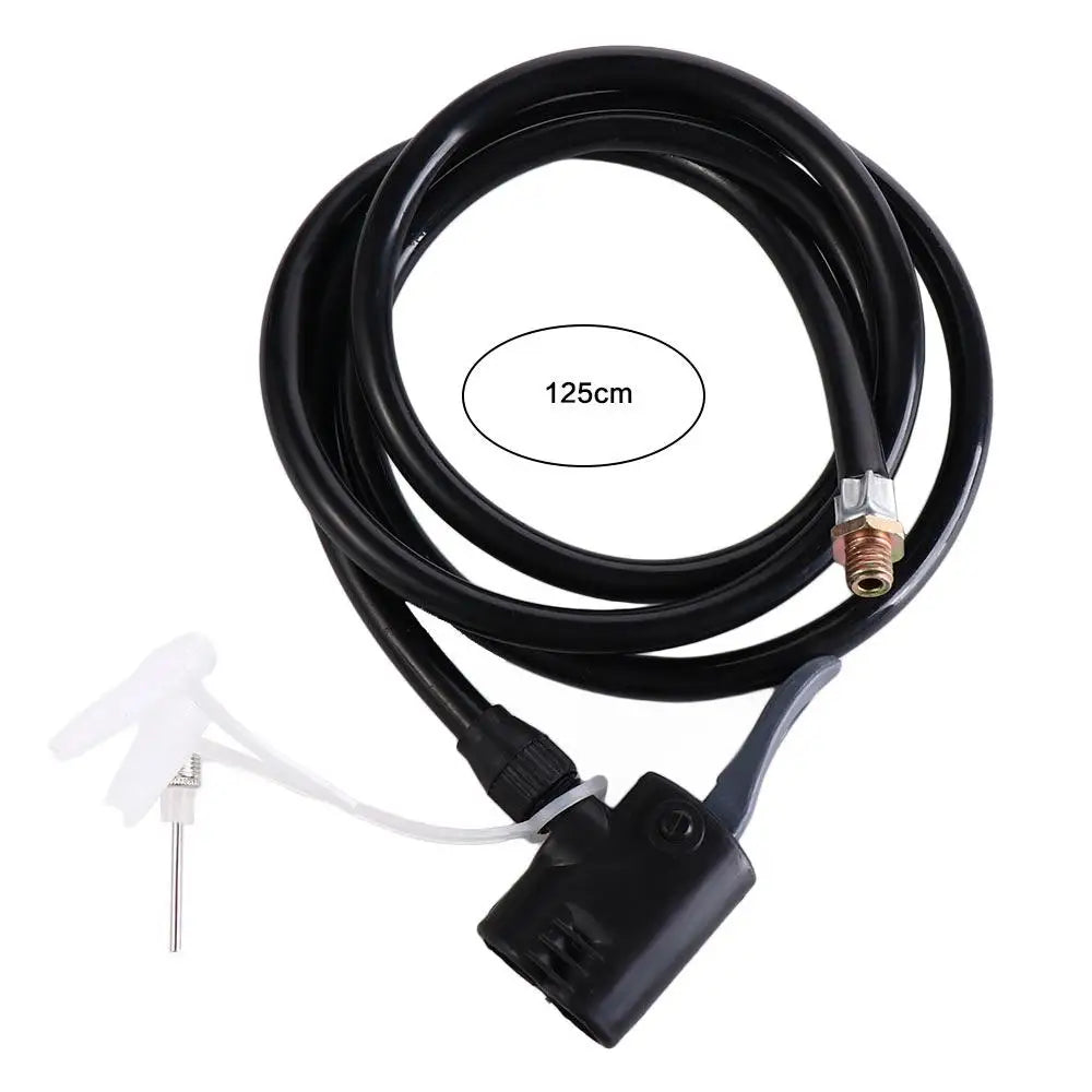 Lengthened Bicycle Pump Hose French Nozzles Air Line Air Pump Connector 125cm 2 in 1 Air Pump Extension Tube Hose Accessories Vue