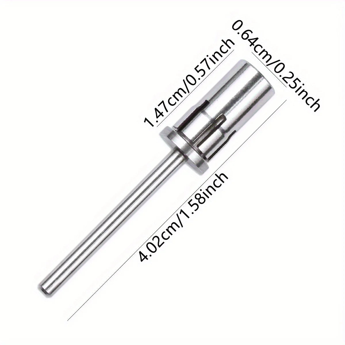 Nail Art Dead Skin Removal Sanding Band Mandrel Bit 1PC Silver Golden Color Titanium Grinding Head Shaft Manicure Pedicure Tool Vue
