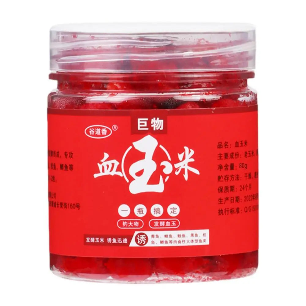 80G Blood Corn Fish Attractants Concentrated Fish Bait Additive Fish Lures For Trout Carp Snakehead Tilapia Bighead Quick Lure Vue 80g