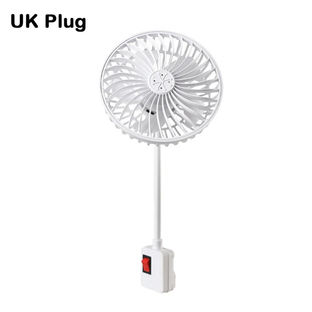 360 Rotatable Socket Fan Low Noise Safety Cover UK Plug Energy Saving Vue UK Plug