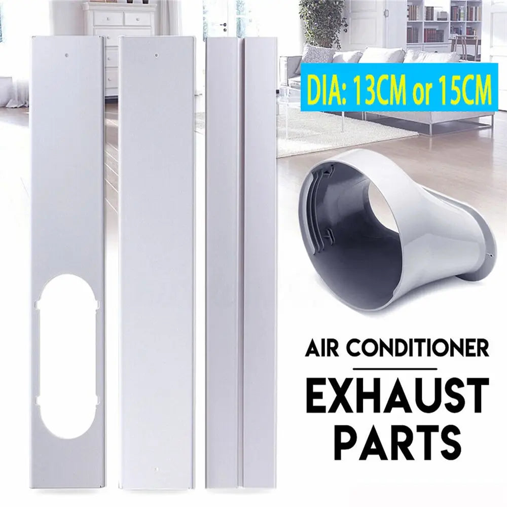 2 Air Conditioner Adjustable Exhaust Hose Window Slide Plate Wind Vue