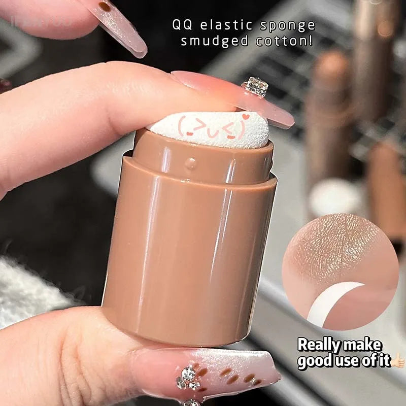 Face Contour Bronzer Stick Moisturizing Silky Three-dimensional Contour Pen Natural Matte Gray Brown Nose Shadow Makeup Contour Vue