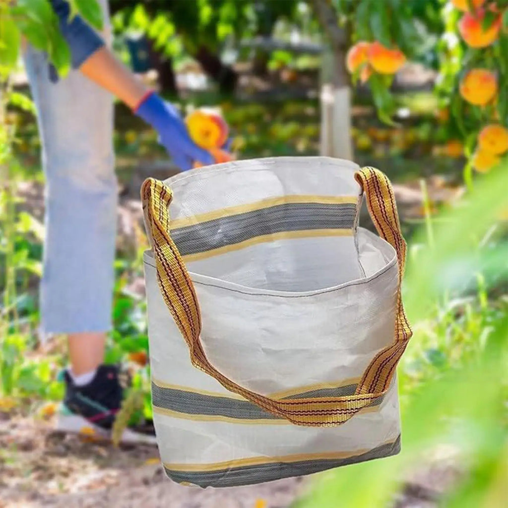 55cm Fruit Harvesting Bag, Large Capacity Picking Apron with Shoulder Strap, Portable Gardening Storage Pouch for Orchard Farm Vue 1pcs random styles