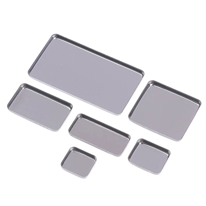 5/10Pcs Empty Square Eyeshadow Tin Pans Iron Makeup Palette Refillable Cases for Powder Cosmetics Vue