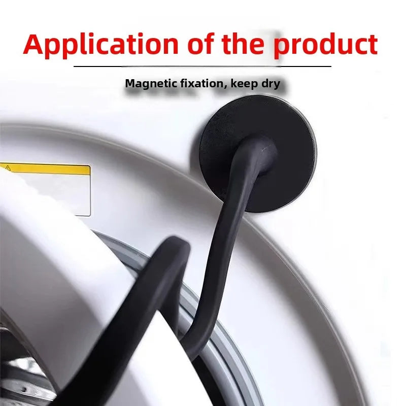 Front Washing Machine Door Strong Magnet Bracket Strong Magnetic Washing Machine Door Door Bracket Magnet Snake-Shaped Silicone Vue