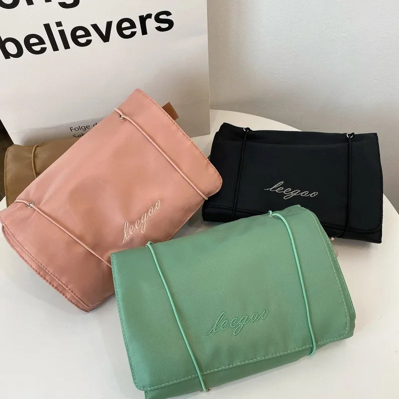 Detachable Cosmetic Bag Portable Large Capacity 4 in 1 Makeup Bags Portable Folding Travel Cosmetics Storage Toiletry Bag Vue