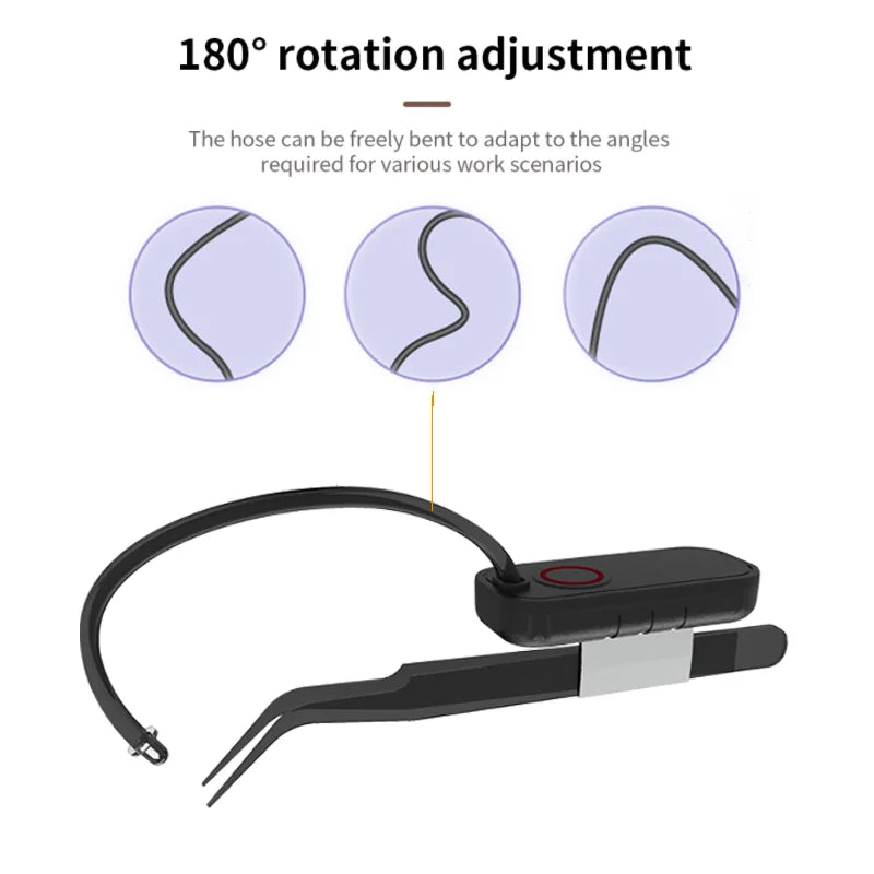 Mini Handheld Rechargeable UV Eyelash Extension grafting Lamp, Fast Curing for Glue, Wireless Tweezer Light Vue