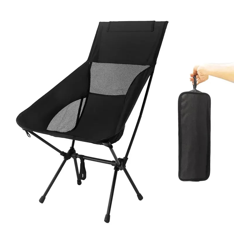 High Back Camping Chair – Lightweight Folding Backpacking Chair Folding Camping Chair Vue
