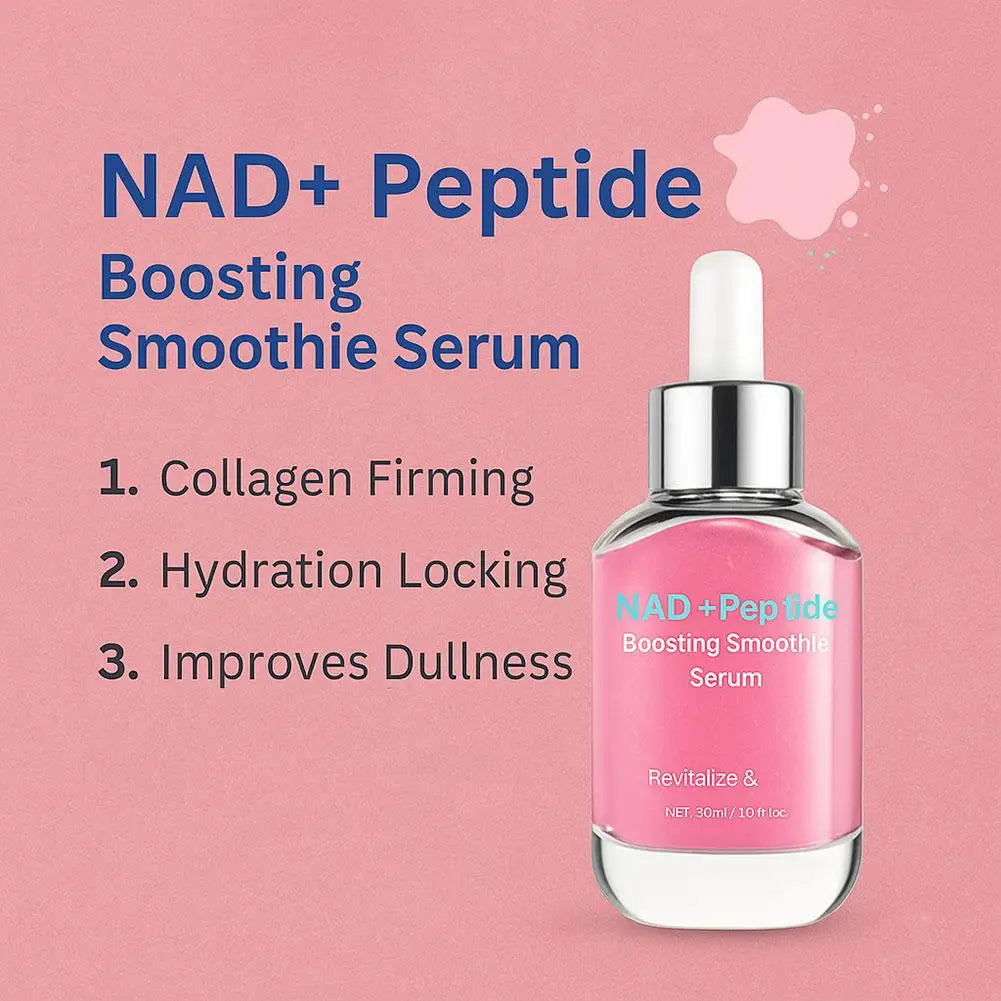 Original Korean Essence NAD+ Peptide Boosting Smooth Serum Revitalize Firming Repair Barriers Peach Whitening Facial Skin Care Vue