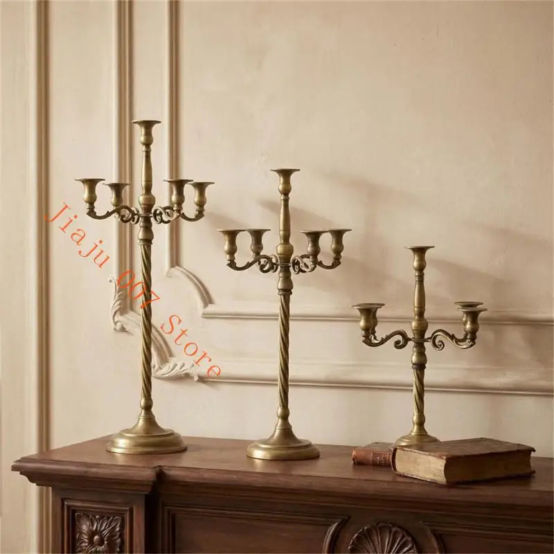 5-Arm Candelabra Taper Candle Holder Stand | Wedding Centerpiece Candelabra Candle Holder Vue