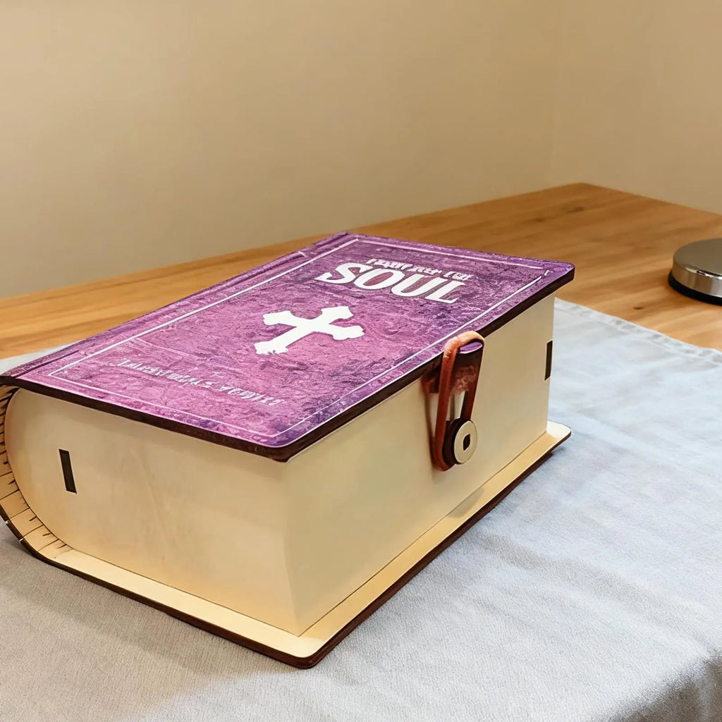 Bible Verse Cards Box Daily Inspiration Scripture Prayer Organization Storage Wooden Box Portable Household Organization Case Vue