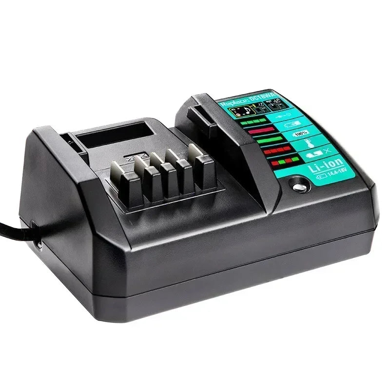 DC18WA Lithium Battery Rapid Charger Portable Power Tool Battery Charger Compatible with For Makita 14.4V/18V Li-ion Batteries Vue
