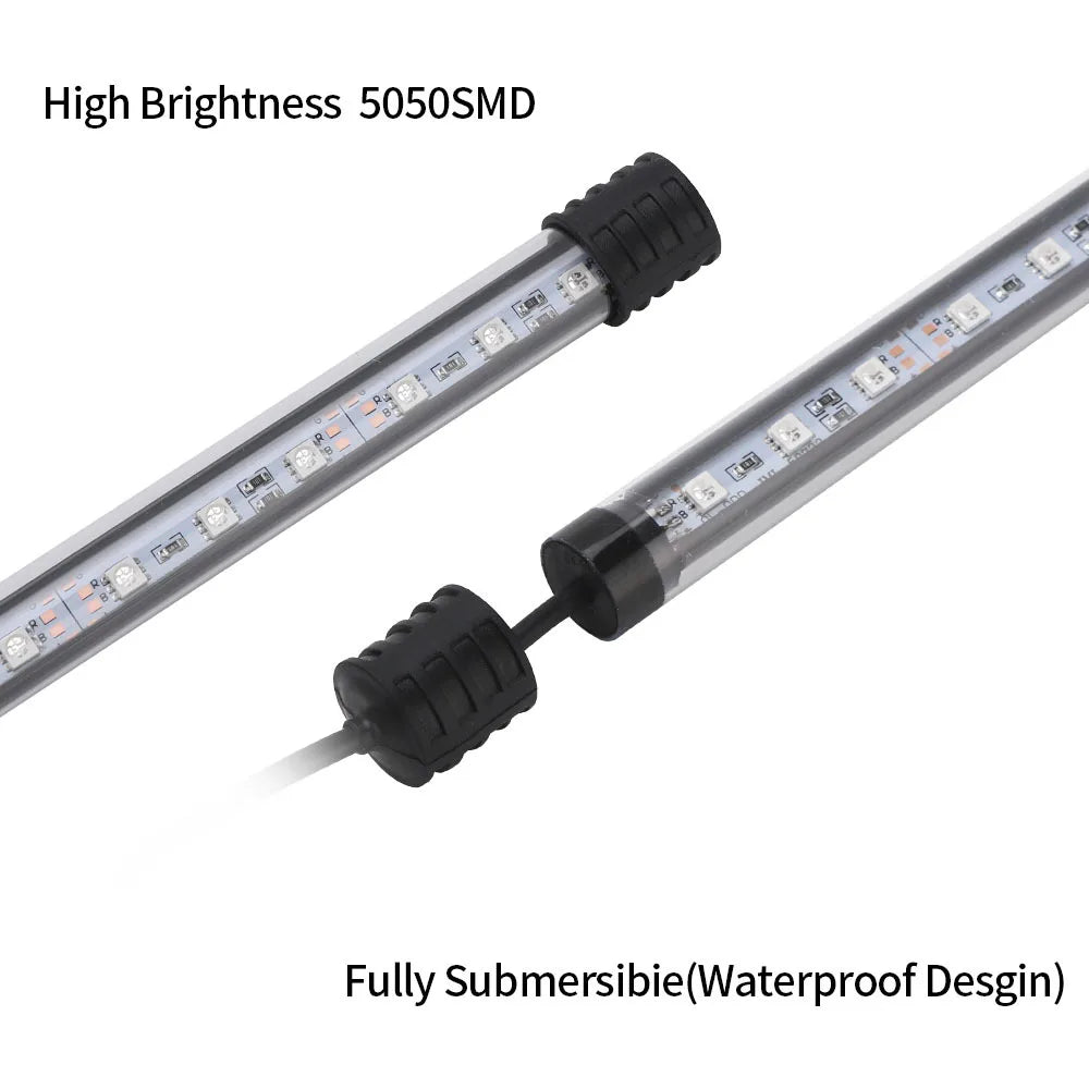Aquarium Light LED Waterproof Fish Tank Clip Light 90-260V Underwater Submersible Decor Lighting Aquatic Plant Grow Lamp Vue