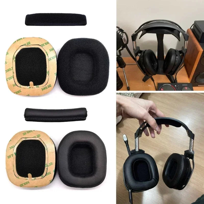 Replacement Earpads for Logitech Astro A40 A50 Gen4 Headset Headphones Leather Sleeve Earphone Earmuff Vue